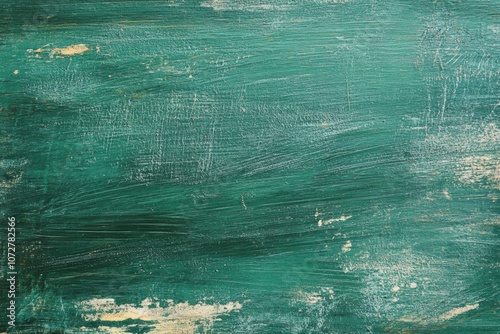 The texture of a worn green chalkboard with traces of chalk dust and a rustic, erased appearance suggesting long-term use in a classroom setting