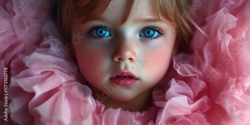 Child with blue eyes