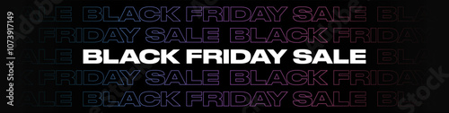 Black Friday Sale Banner. Modern Design Template with Black Friday Typography. Creative Black Friday Web Banner.