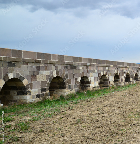 Kırkgoz Bridge, located in the city of Bolvadin in Turkey, was built during the Byzantine period. It is one of the oldest and longest historical bridges in Turkey.