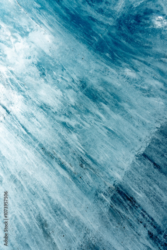 Glacier ice wall in Mer de Glace, Chamonix-Mont-Blanc