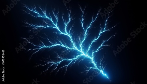 A blue lightning bolt symbolizing the power of nature and the unpredictability of life.