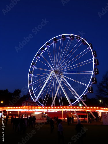 The Giant Ferris Wheel. The Wiener Riesenrad. it was the world's tallest extant Ferris wheel from 1920 until 1985. Prater park.