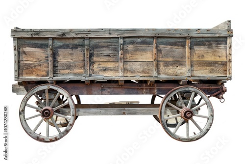 Photo of wagon transportation vehicle machine.