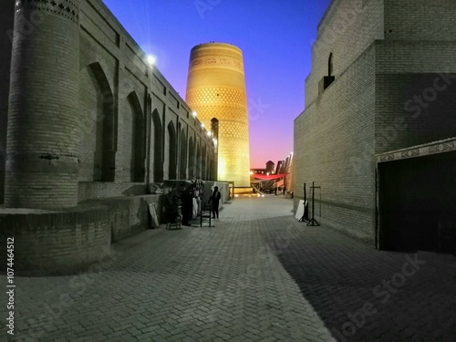 old tower in buchara uzbekistan