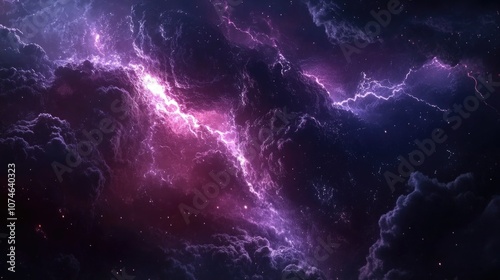 Purple Blue Galaxy Space