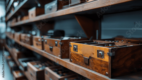 Organized Toolboxes with Labels for Efficient Access