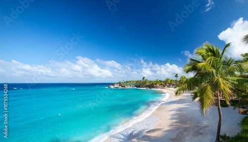  Vibrant Caribbean landscape featuring pristine beaches, swaying palms, and dazzling tur_1(1844)