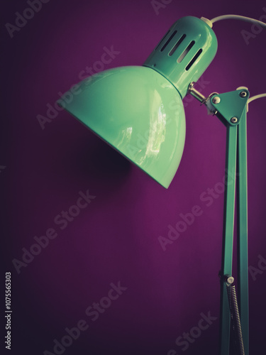 Green table lamp 