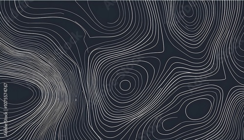  Vertical topographic map patterns isolated on a dark background feature line contours and a_1(1834)