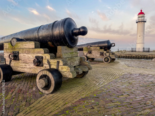 October 25, 2024. Hellevoetsluis, The Netherlands. The Fortress and the harbour of Hellevoetsluis, The Netherlands.