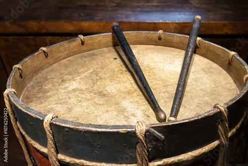 The infantry regiments drum with sticks, France, 18th century