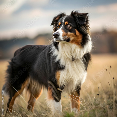 The Australian Shepherd is an intelligent, energetic breed known for its herding abilities.