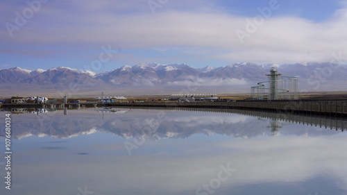 Chaka Salt Lake, known as the "Mirror of the Sky" in Chaka Town, Qinghai Province, northwest China