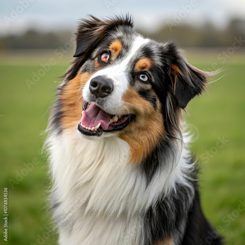 The Australian Shepherd is an intelligent, energetic breed known for its herding abilities.