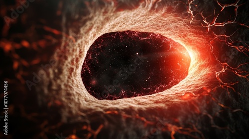 A journey into the heart of black hole, exploring the enigmatic depths of cosmic singularity where gravity binds light