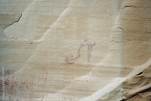 A photo of Glyphs in Buckhorn Wash.