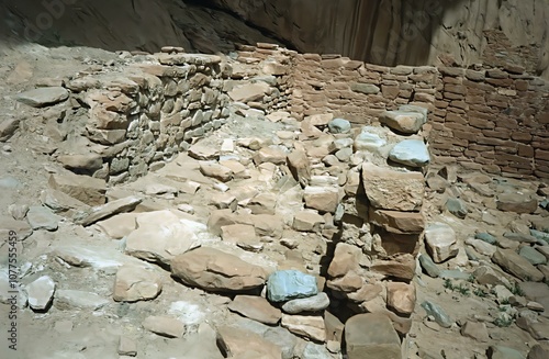 A photo of the ruins in Butler Wash Utah.