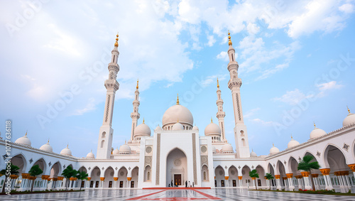 the sheikh al khalifa mosque, also a very large building