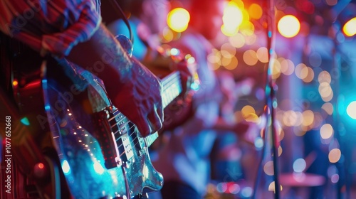 A live band plays upbeat and cheerful music getting everyone up and dancing at the alcoholfree anniversary party.