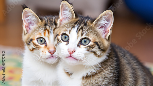 Cute and Adorable Kitten and Cat Portrait with Behavior and Pers