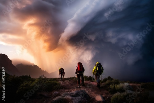 emergency teams responding to stranded hikers or climbers in sev