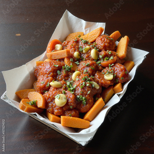 Zdjęcia jedzenia czyli tak zwane - food fotografia. Zdjęcia przedstawiają naczynia wypełnione pysznym jedzeniem.