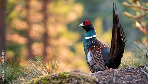 western capercaillie scientific name Tetrao urogallus, AI genera