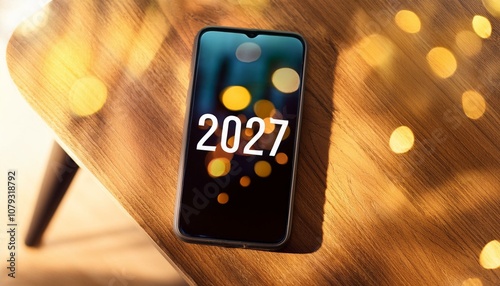 2027 on a smartphone screen