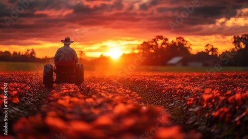 Farming Life, showcasing the dedication and harmony of a farmer's daily routine amidst the beauty of the natural landscape.