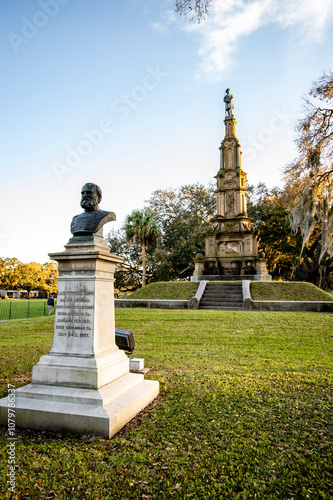 Civil War Memorial in Savannah, Georgia