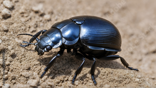 earth-boring dung beetle species Geotrupes stercorarius