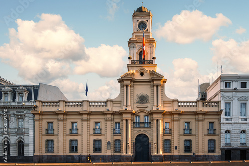 The Royal Court Palace (Palacio de la Real Audiencia), located in Plaza de Armas, Santiago, Chile. The building dates back to 1808 and has housed the National History Museum of Chile since 1982.