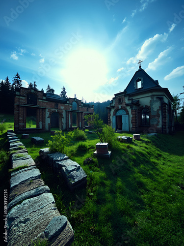 Picturesque ruins of century aristocratic estates in Russia 1