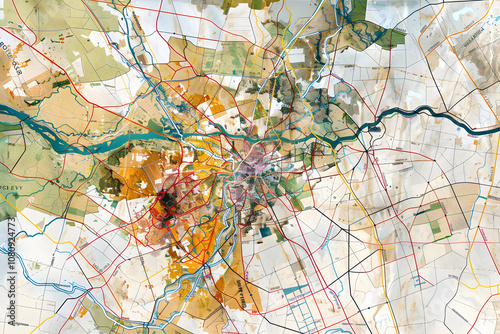 Detailed and Colour-Coded Map of NW Postcode Area in the UK