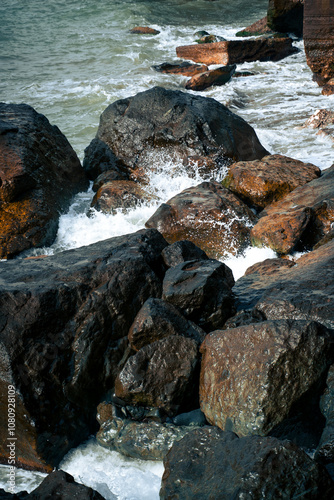 Waves and rocks