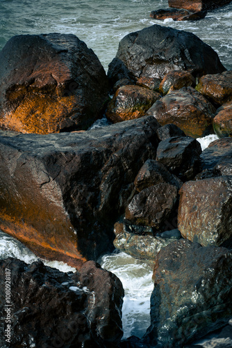 Waves and rocks