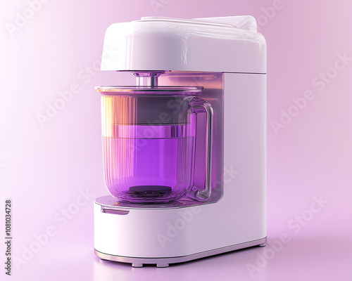 Commercial Juice Purifier: Medium-Sized Purple and White Design from 2001