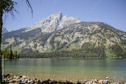 Grand Tetons - Rocky mountain landscape 