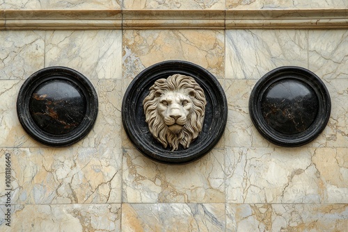 On the façade of Venice's City Hospital, formerly the Confraternity of San Marco, is this bas-relief depicting the Lion of St Mark.