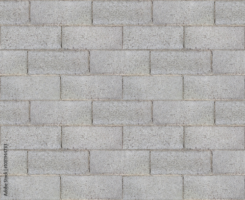 Wall made with concrete blocks - seamless pattern concept useful for renderings applications