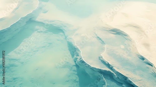 Abstract beach white sand sea water illustration poster background