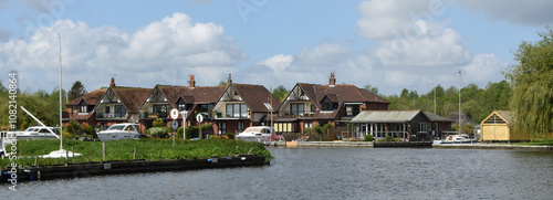 Bend in the river Bure at Horning Norfolk. 