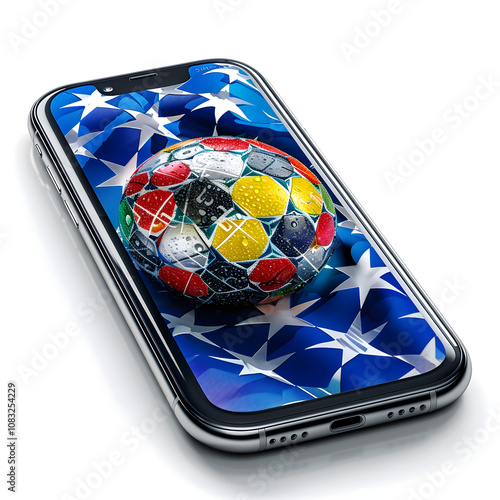 uefa euro 2024 germany european football championship europe logo on a mobile photomontage in germany highlighted by white, png