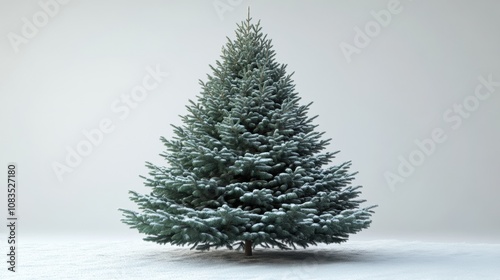 Snowy Colorado Blue Spruce Christmas Tree 