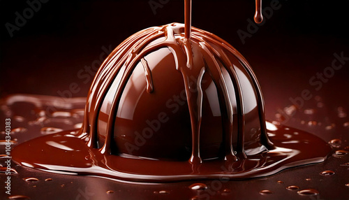 close up of chocolate boll