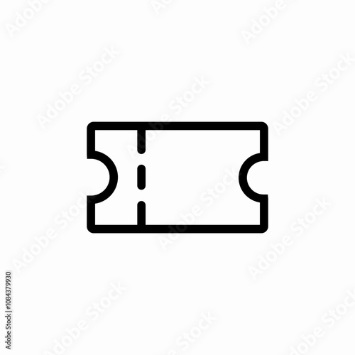 cinema ticket icon sign vector