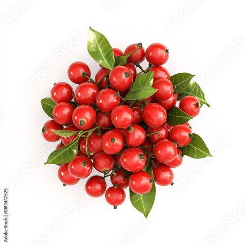 a high quality hyper realistic image of bright vibrant guarana plant form in a 3d pile