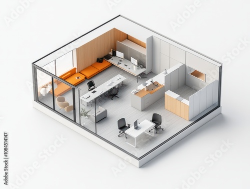 Simple sketch of a hybrid work model, [Work Flexibility], [Digital Workplace], No logo, No Trademark, No text, minimal concept with copy space for stock photo