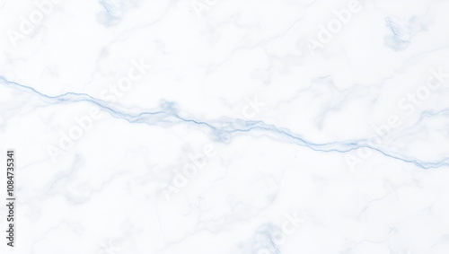 White and blue solid marble background, wavy transversal pattern